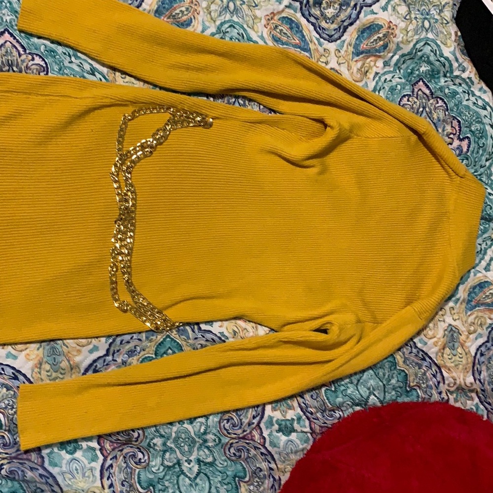 Turtle neck dress . Knee length.